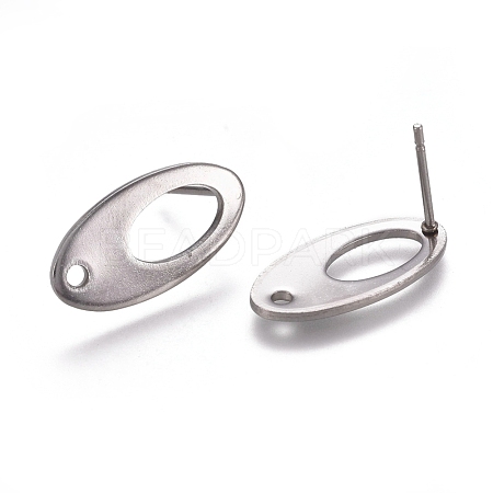 304 Stainless Steel Stud Earring Findings STAS-M274-010P-1