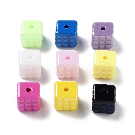 Opaque Acrylic Beads OACR-Z017-07A-1
