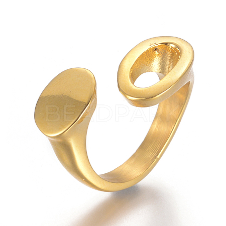 304 Stainless Steel Cuff Rings RJEW-I064-22G-17mm-1