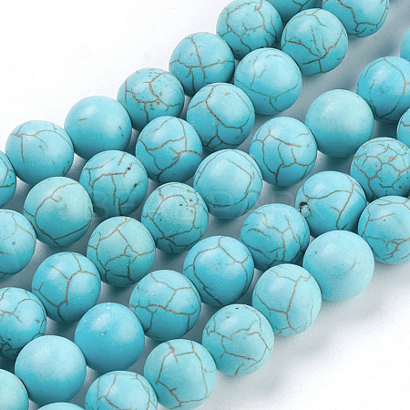 Synthetic Turquoise Beads Strands TURQ-S192-10mm-2-1