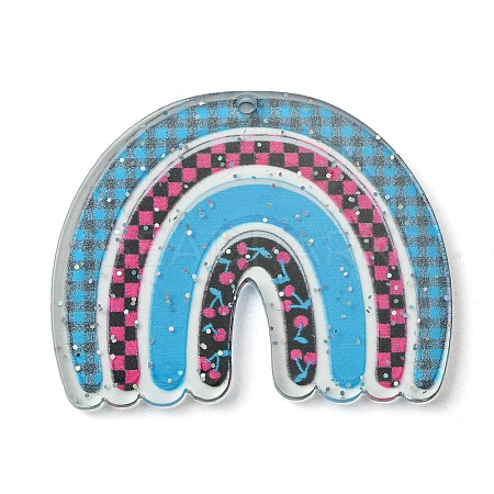 Opaque Acrylic Pendants SACR-P032-01C-1