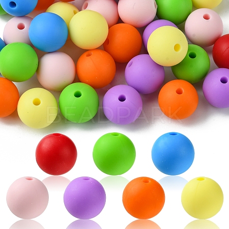 35Pcs Food Grade Eco-Friendly Silicone Focal Beads SIL-FS0001-22A-1