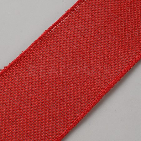 10 Yards Burlap Ribbon OCOR-WH0100-77-1