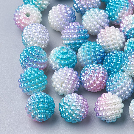 Imitation Pearl Acrylic Beads OACR-T004-12mm-07-1