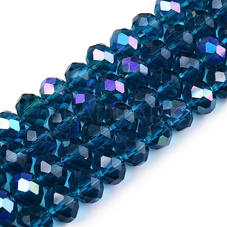 Electroplate Glass Beads Strands EGLA-A044-T8mm-L27-1