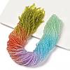 Transparent Painted Glass Beads Strands DGLA-A034-T1mm-A12-1