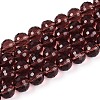 Transparent Glass Bead Strands GLAA-R095-8mm-36-1