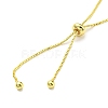 Cubic Zirconia Tennis Link Slider Bracelet with Golden 201 Stainless Steel Box Chains BJEW-C044-01G-4