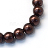 Baking Paint Pearlized Glass Pearl Round Bead Strands HY-Q003-6mm-40-2