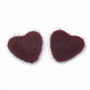 Faux Mink Fur Covered Cabochons WOVE-N006-13D-1