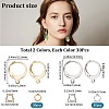 60Pcs 2 Color 304 Stainless Steel Leverback Earring Findings DIY-CN0002-52-2