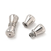 Non-Tarnish 304 Stainless Steel Screw Clasps STAS-D246-02P-3
