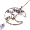 Amethyst Pendant Decoration AJEW-P098-05P-3