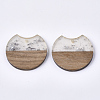 Resin & Walnut Wood Pendants RESI-T023-A-11I-2