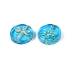 Baking Paint Transparent Glass Beads DGLA-N018-30B-3