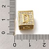 Brass Cubic Zirconia Beads KK-Q818-01D-G-3