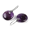 Natural Amethyst Dangle Earrings EJEW-C119-01P-09-3