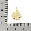 Brass Micro Pave Cubic Zirconia Pendants KK-E111-28G-3