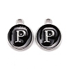 Platinum Plated Alloy Charms LS-ENAM-S118-02P-P-1