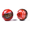 Handmade Gold Sand Lampwork Beads LAMP-N028-001F-2