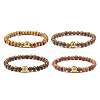 Oil Diffuser Yoga Beads Stretch Bracelet for Girl Women BJEW-JB06897-1