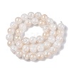 Electroplated Crackle Glass Beads Strands EGLA-N014-10mm-02-2