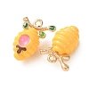Alloy Enamel Pendants ENAM-F162-02A-02-2