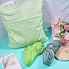 3Pcs 3 Colors Cloth Makeup Storage Zipper Bags ABAG-GL0001-08-5