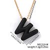 Alloy Initial Pendant Necklaces RS8745-23-1