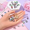 30Pcs 3 Styles CCB Plastic European Beads CCB-YW0001-61-4