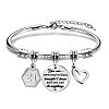 Birthday 201 Stainless Steel Charm Bracelets FS-WGBAA71-05-1