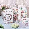 8Pcs 4 Styles Rectangle with Butterfly Pattern Paper Gift Bags CARB-TA0001-09-7