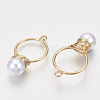 ABS Plastic Imitation Pearl Pendants KK-N235-016-4