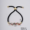 Fashionable Cute Brass Cubic Zirconia Link Bracelets FG3811-3-1