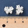 Brass Micro Pave Clear Cubic Zirconia Beads KK-G531-03S-3