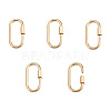 Brass Screw Carabiner Lock Charms ZIRC-E164-12G-1