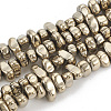 Electroplate Non-magnetic Synthetic Hematite Beads Strands G-T061-102M-1