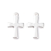 304 Stainless Steel Tiny Cross Charms STAS-L234-077S-1