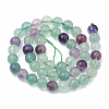 Natural Fluorite Beads Strands G-S333-10mm-006-3