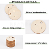 Wood Earring Display Card with Hanging Hole DIY-WH0320-20H-4