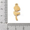 304 Stainless Steel Rhinestone Pendants STAS-D300-01G-01-3