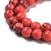 Dyed Synthetic Turquoise Gemstone Bead Strands TURQ-R032-8mm-XSS18-2