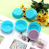 DIY Soap Making Food Grade Silicone Molds, Resin Casting Molds, Clay Craft  Mold Tools, Flat Round with Word 100%HANDMADE, Cyan, 7.3x2cm