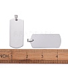 Tarnish Resistant 304 Stainless Steel Big Pendants STAS-I140-19B-S-4
