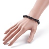 Natural Obsidian Chips Beaded Jewelry Set SJEW-JS01232-01-3