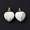 Natural Howlite Pendants G-I311-A31-G-2