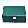 Suede Fabric Jewelry Organizer Box CBOX-S021-007-2