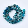 Dyed Natural Dragon Veins Agate Beads Strands G-Q462-128C-6mm-2