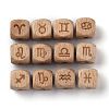 Natural Wood Constellation Beads WOOD-M002-08-4