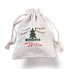 Christmas Cotton Cloth Storage Pouches ABAG-M004-02F-3